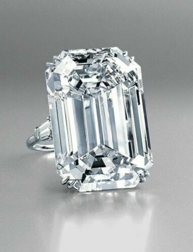 White Diamond Emerald Cut 5.30 Ct Lab-Created Wedding Ring 925 Sterling Silver