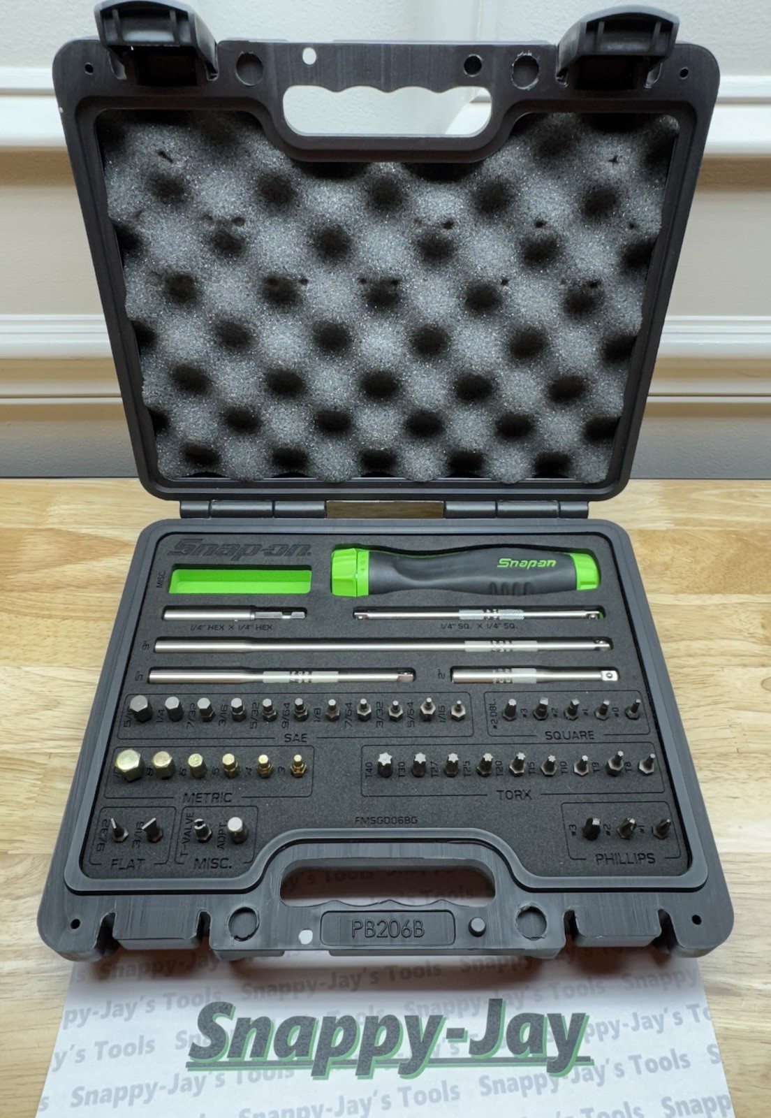 Snap-on Tools USA NEW GREEN Ratcheting Screwdriver Master Set w/Case SGDMRC44FG