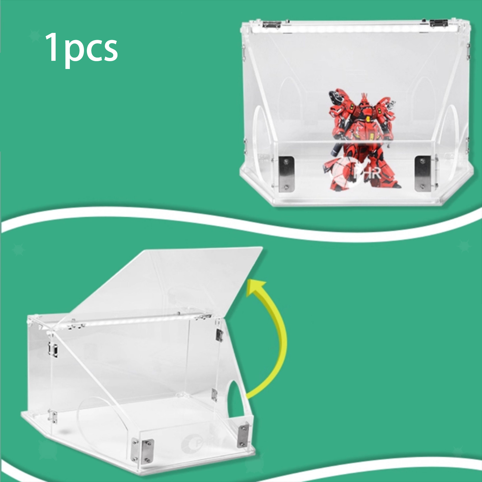 Electric Grinding Dust Box Built in Lights for Coloring Work Jewelry Carving