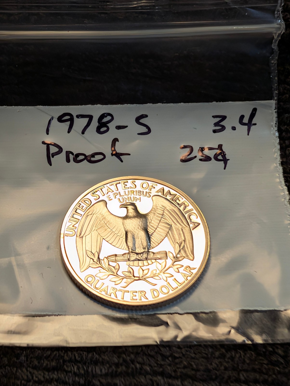 1978-S Proof Washington Quarter ** From Proof Set **