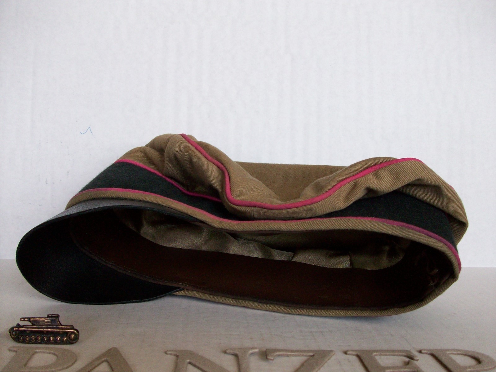 WW2 GERMAN AFRIKAKORP "PANZER" CRUSHER CAP, REAL CRUSHER!! (NICE REPRO)