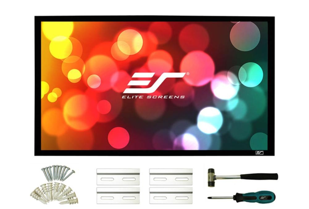 Elite Screen ER180WH2 Sable Frame 2 Series 180"(16:9) CineWhite Projector Screen