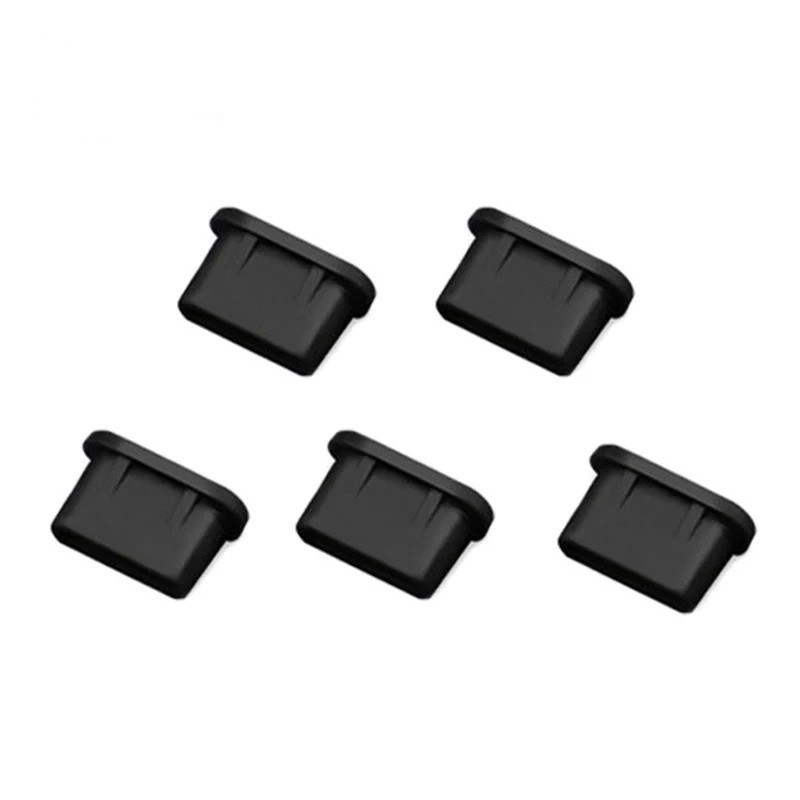 Dust Plug Type-C USB Charging Port Protector Silicone Cover For Smart 5pcs