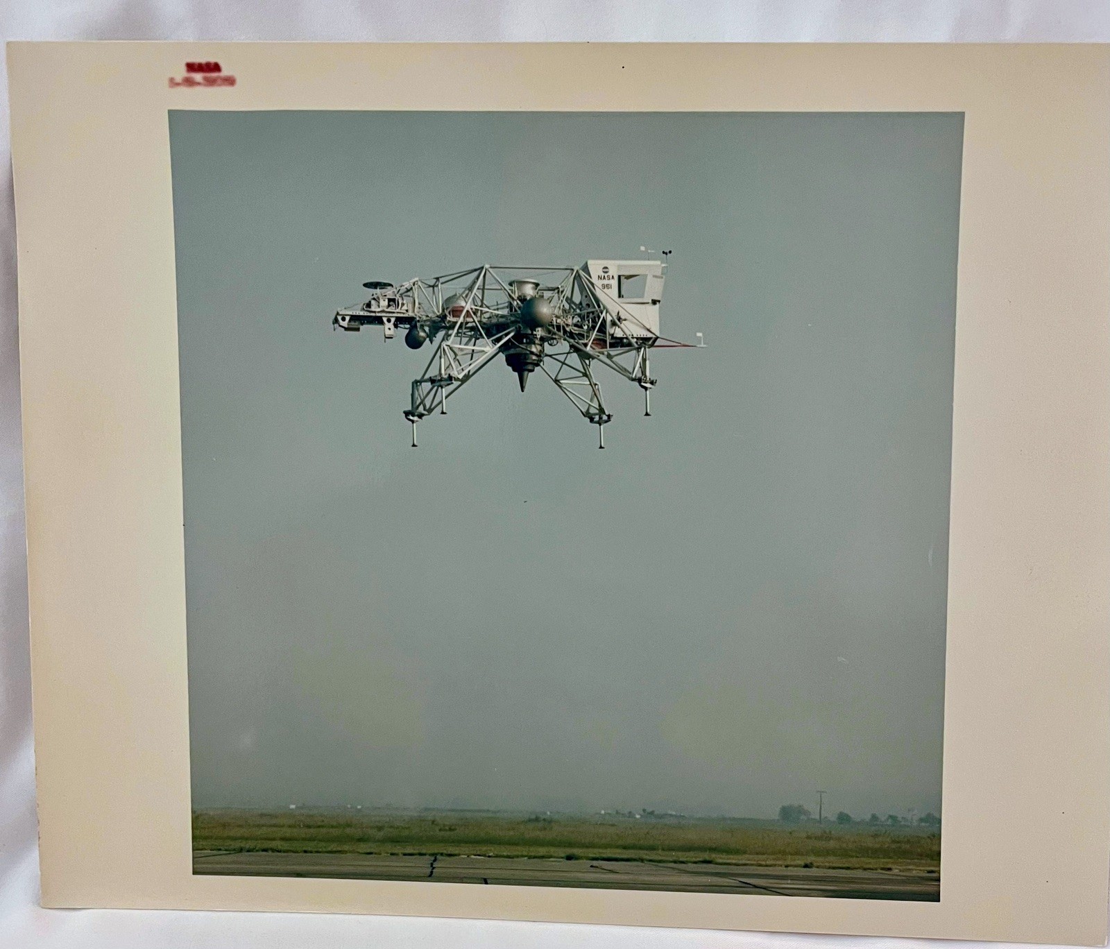 1969 NASA Kodak  Watermark • S69-30969 LLRV Flying Bedstead Apollo Training JSC