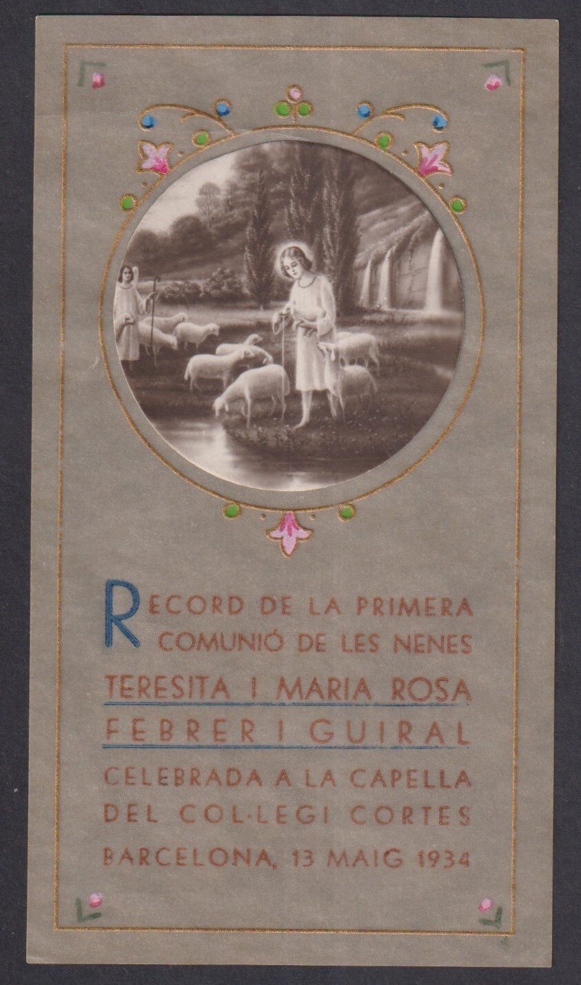 Holy card antique de Jesus Niño santino image pieuse estampa