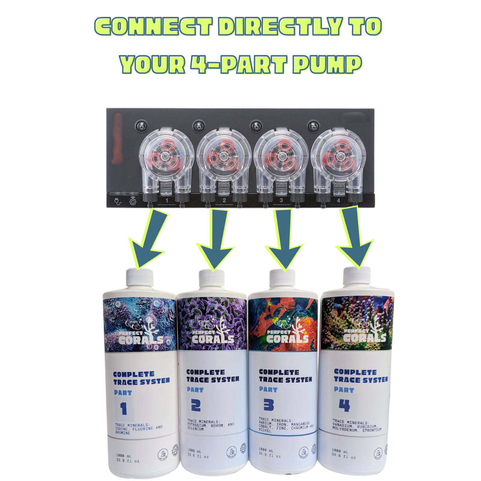 Complete Trace System - 2000 mL- Major and Minor Trace Elements for Reeftanks