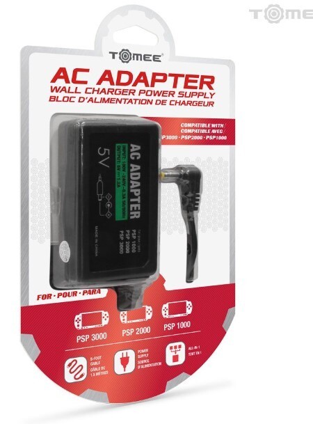 Tomee - AC Adapter Wall Charger - Compatible with Sony PSP 1000/2000/3000 - New