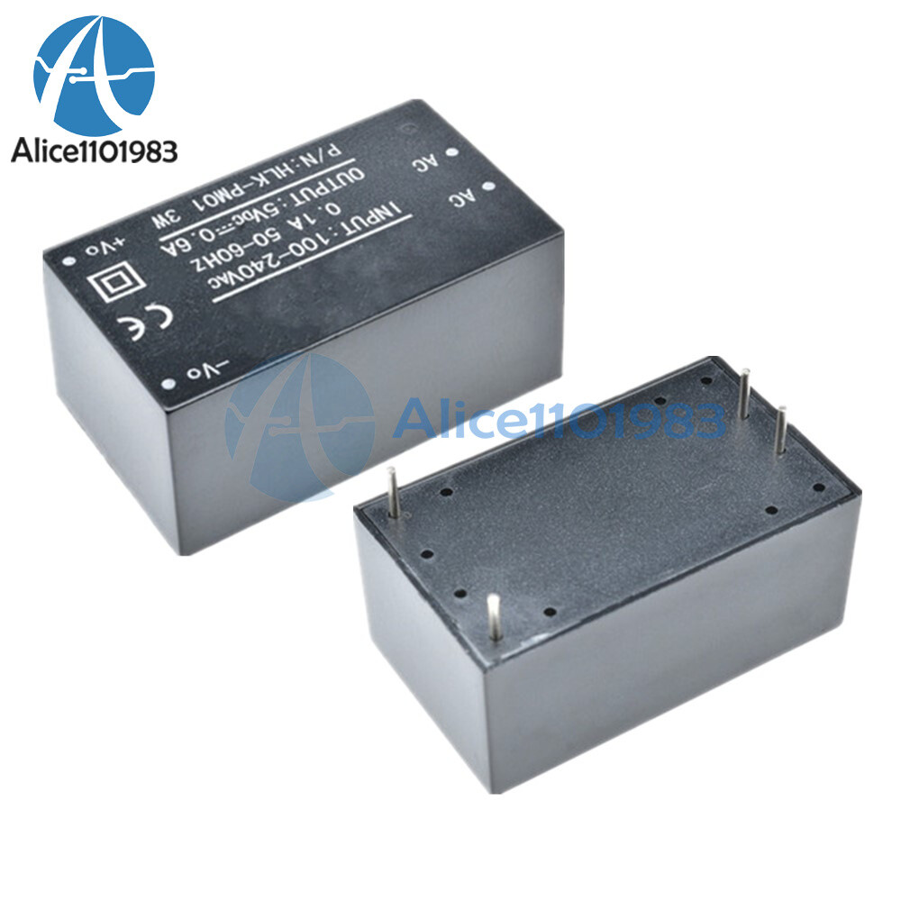 2PCS HLK-PM01 AC-DC 220V to 5V Step-Down Power Supply Module Household Switch