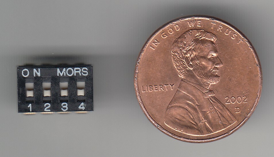 42 pieces MORS 4 Position SPST Dip Switch.