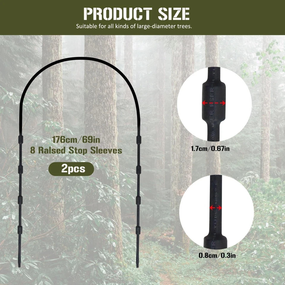 Replacement Tree Stand Cables, 2PCS Replacement Cables for Climbing Treestand...