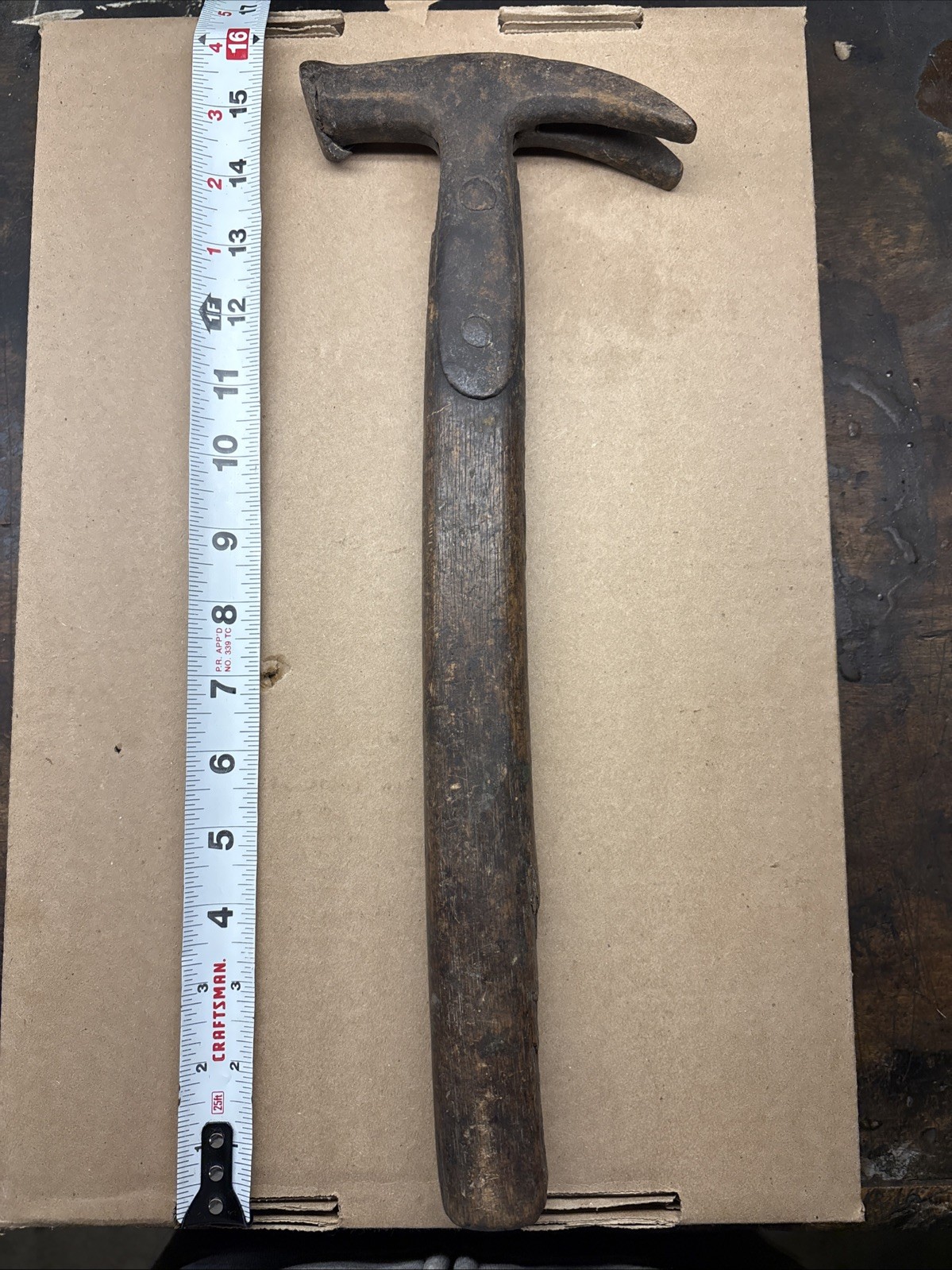 Vintage Antique Claw Hammer Estate Sale Find Railroad ? No Makers Mark ? Read