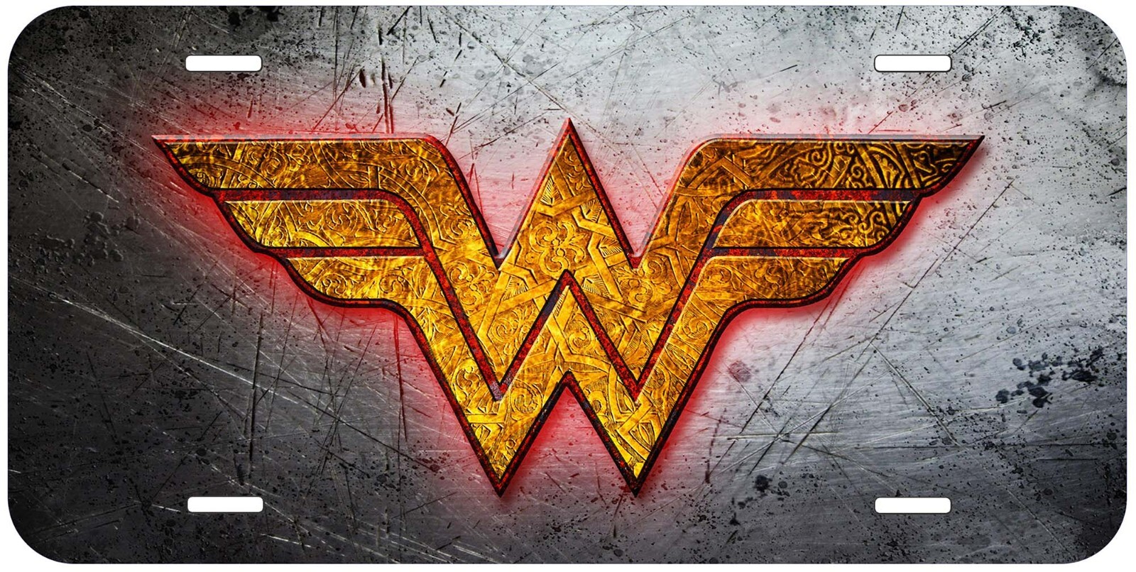 Wonder Woman Aluminum Car Tag License Plate