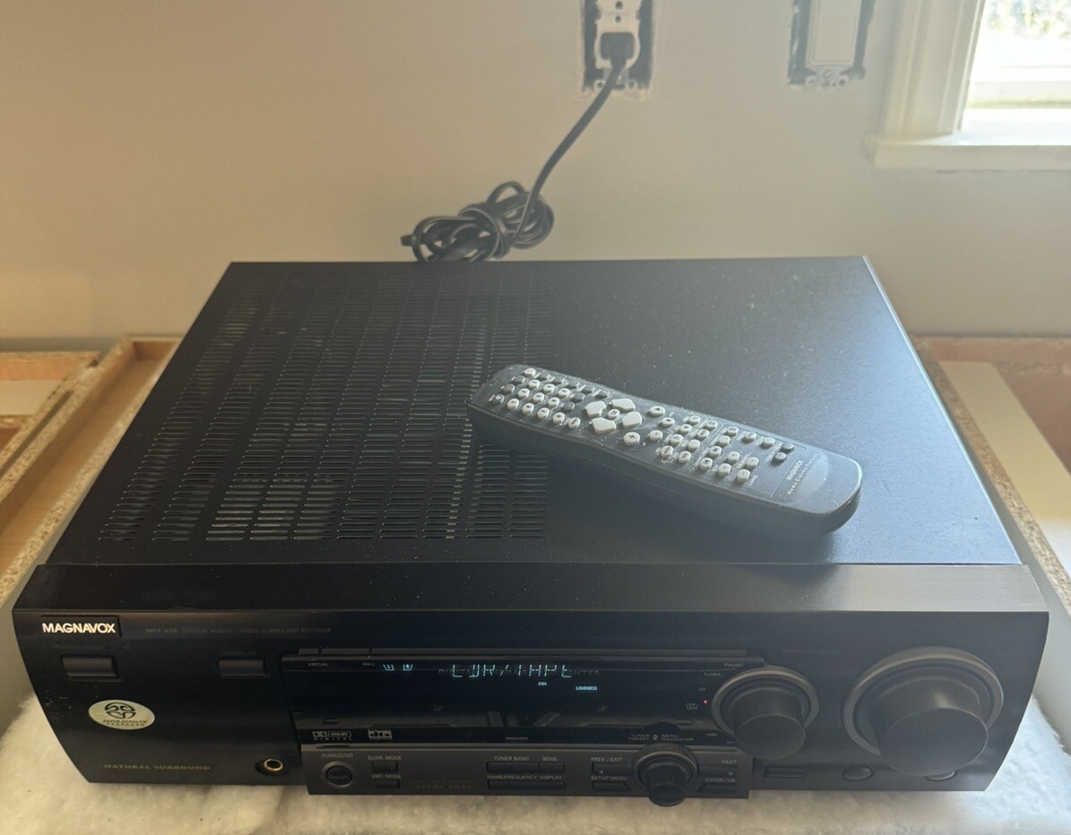 Magnavox MFX 450 Digital Cinema Surround Sound Receiver TV CD VCR Radio Works