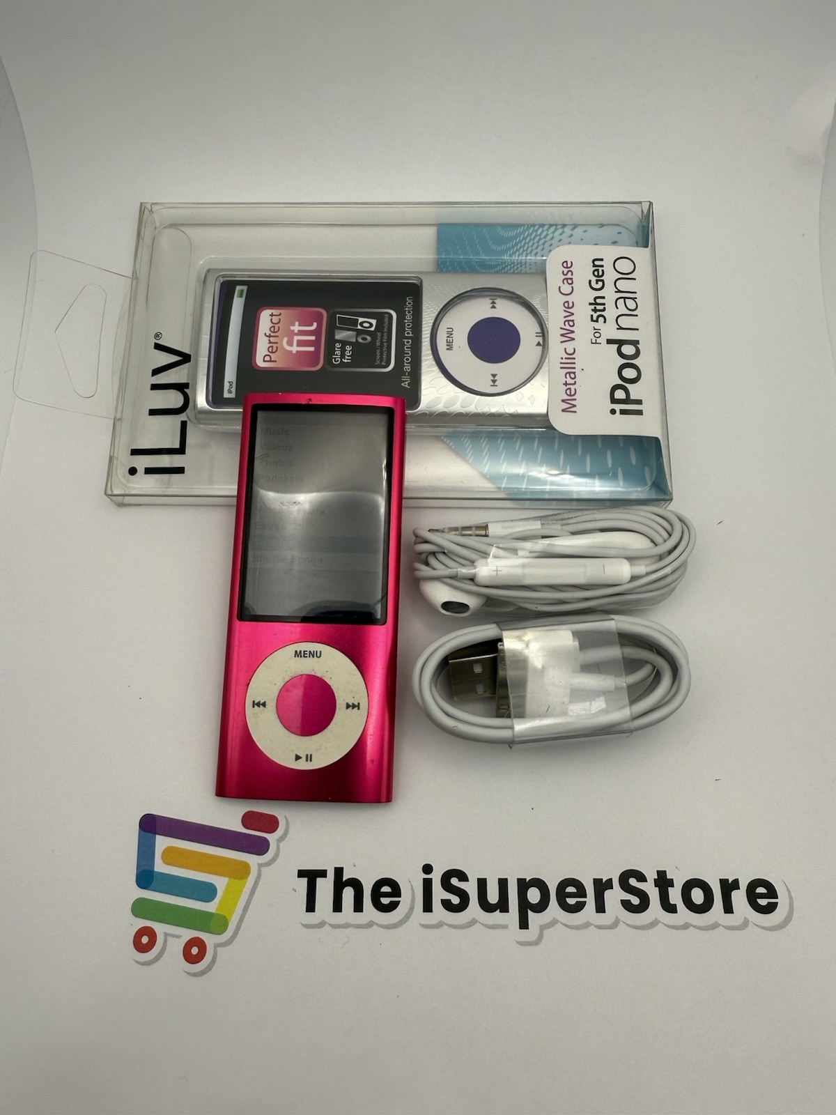 Apple iPod nano 5th Generation Pink  (16GB)  Mint + 1 Year CPS Warranty
