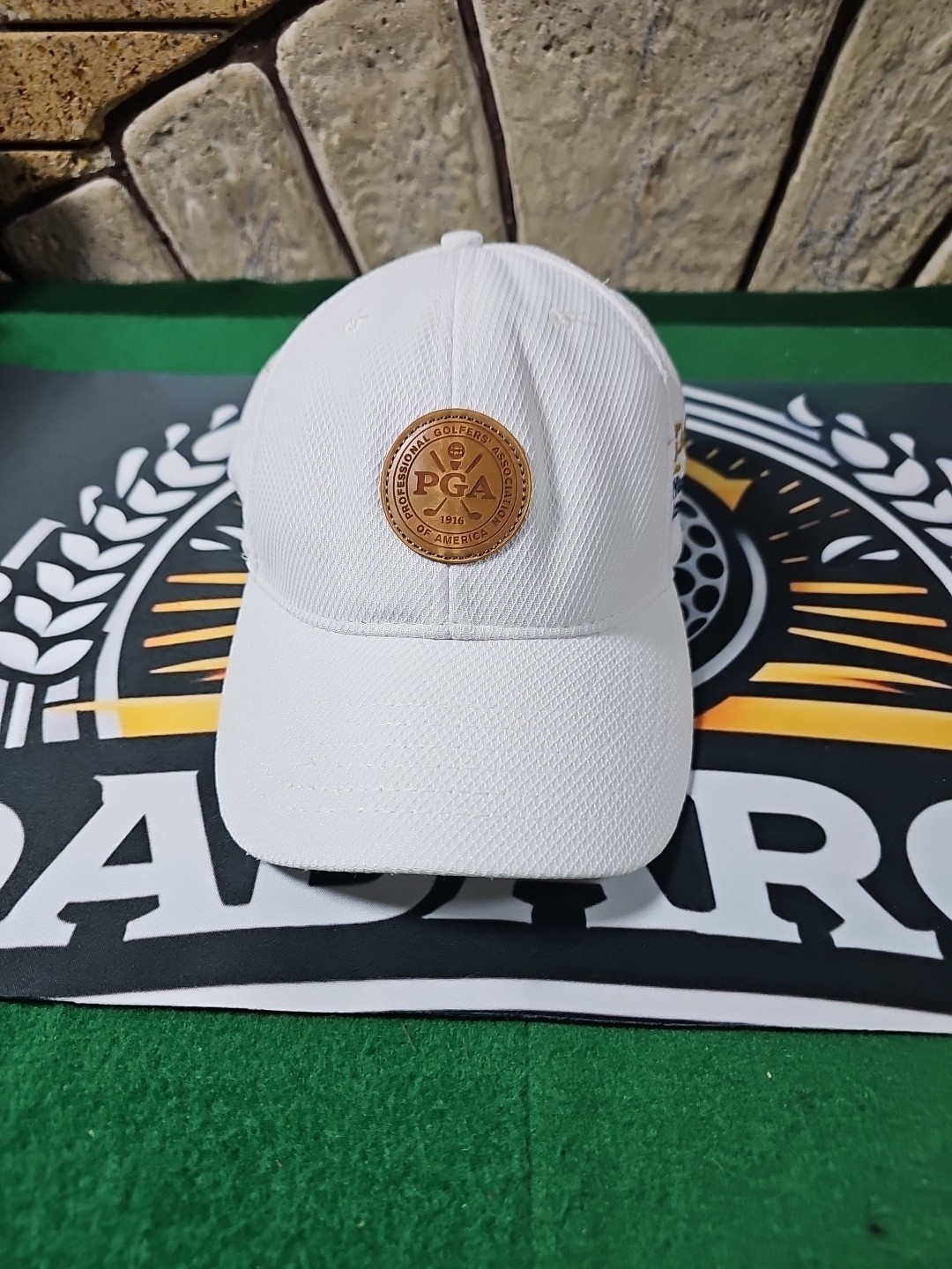 PGA Wisconsin Section Junior Foundation Embroidered Golf Cap Hat / White /Strap
