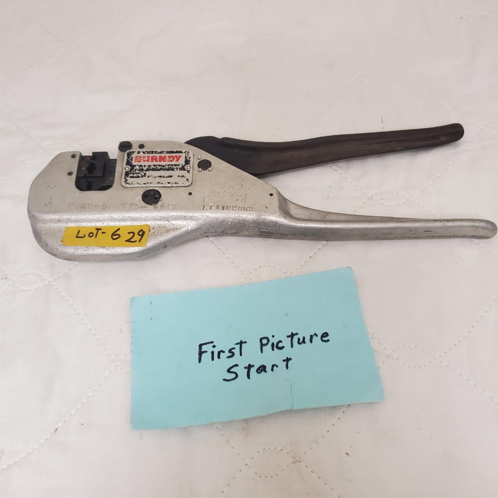 Burndy MR10G6 Hand Ratchet Crimping Tool LOT-629