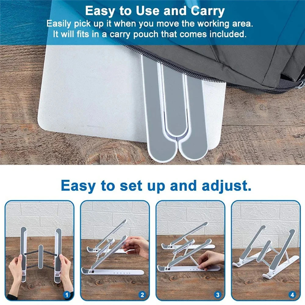Foldable Laptop Stand Portable Ergonomic Holder for MacBook Pro