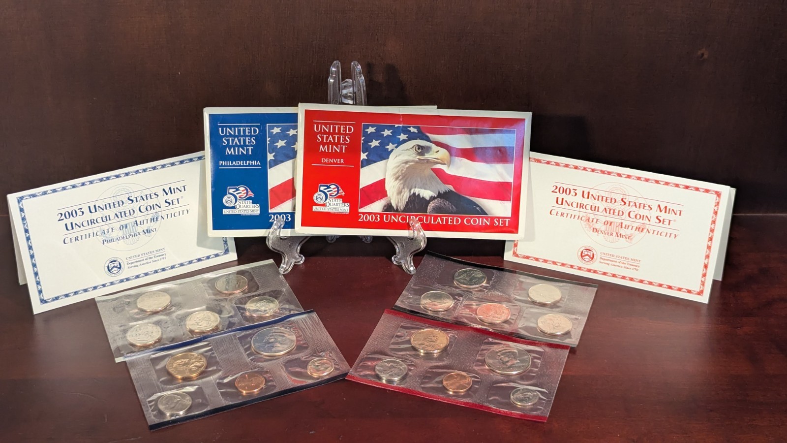 2003 US Mint Set 20 Coins P&D Uncirculated, Complete in OGP w/ COA & Inserts