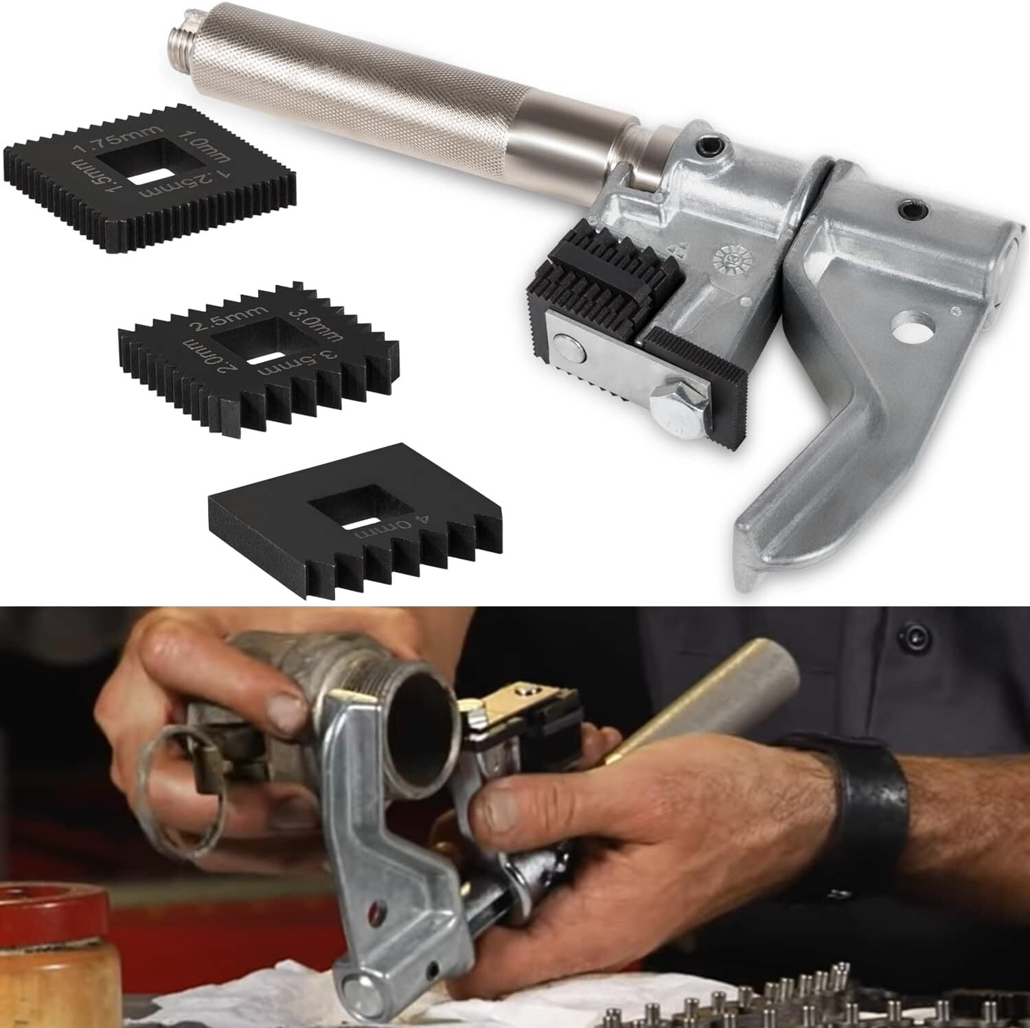 7402 Universal Outside Thread Chaser & 202817 Metric Die Set Thread Repair Tool