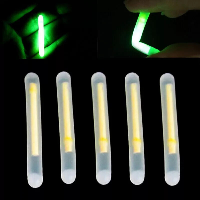 50Pcs Light Fishing Fluorescent Float Night Dark Glow Stick
