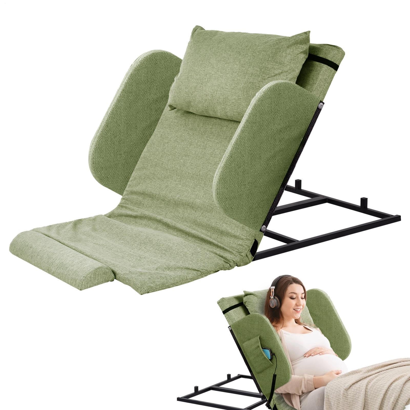 2-80° Adjustable Electric Lifting Bed Backrest Folding Folding Back Rest Support