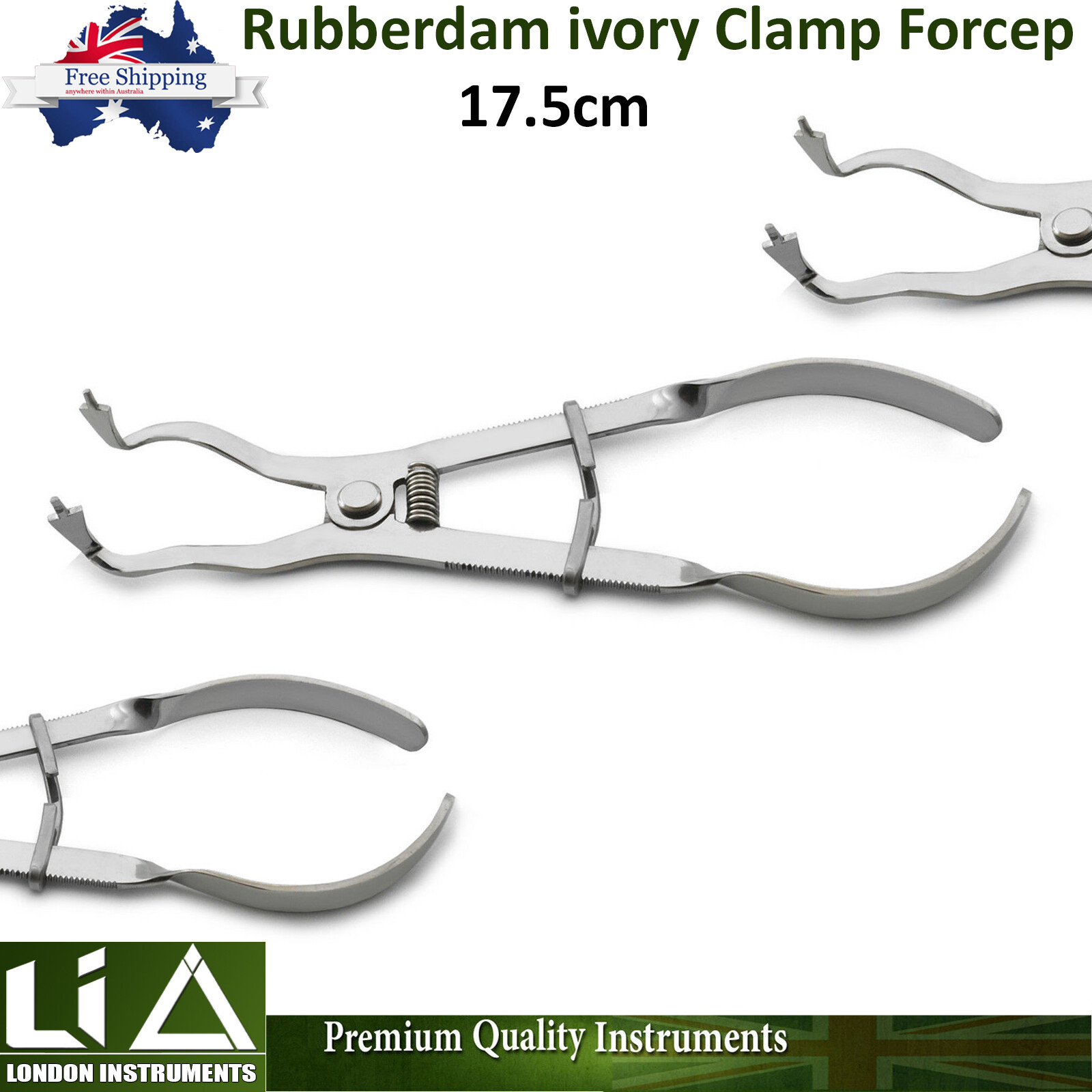 Endodontics Rubber Dam Punch Light Ivory Restorative Clamp Forceps Dental Lab CE
