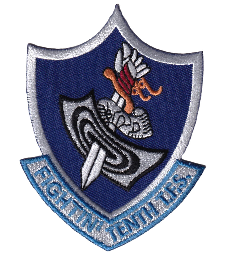 10th Tactical Fighter Squadron Patch – Hook and Loop, 3.5"
