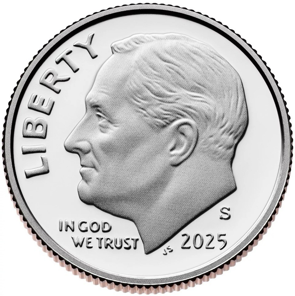 2025 S 10C PROOF ROOSEVELT DIME GEM DEEP CAMEO COIN
