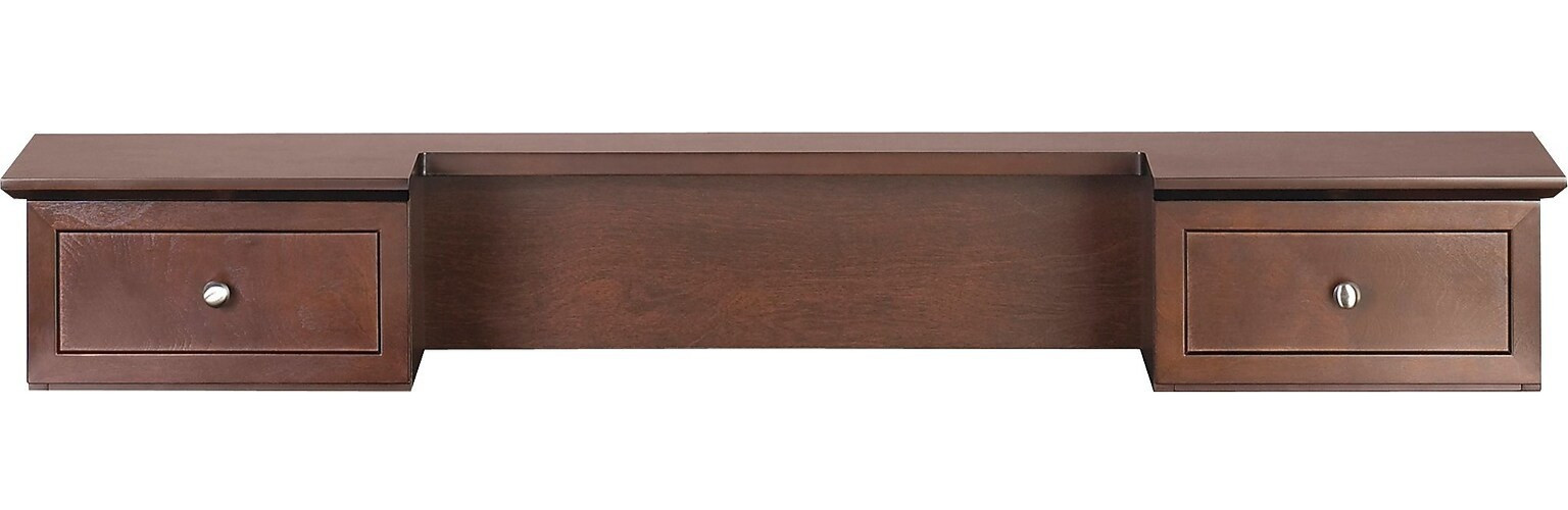 Z-Line Designs® Manhattan 2 Drawer Low Hutch Espresso 47.75"L x 6.75"H x 9"D