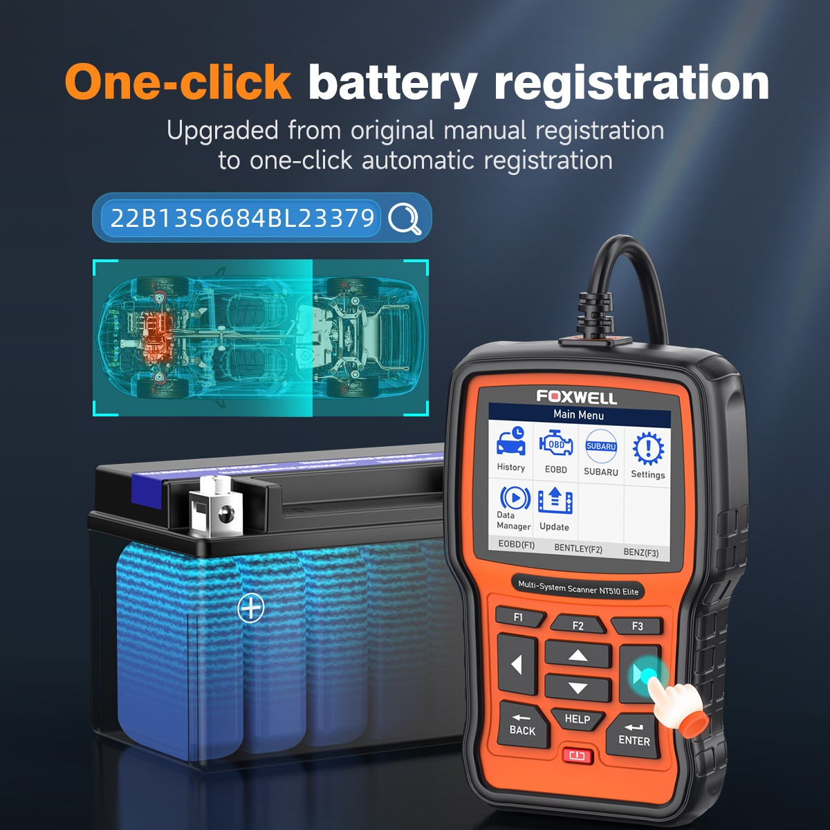 FOXWELL NT510 Elite for Toyota Bidirectional Scanner All System Diagnostic Tool