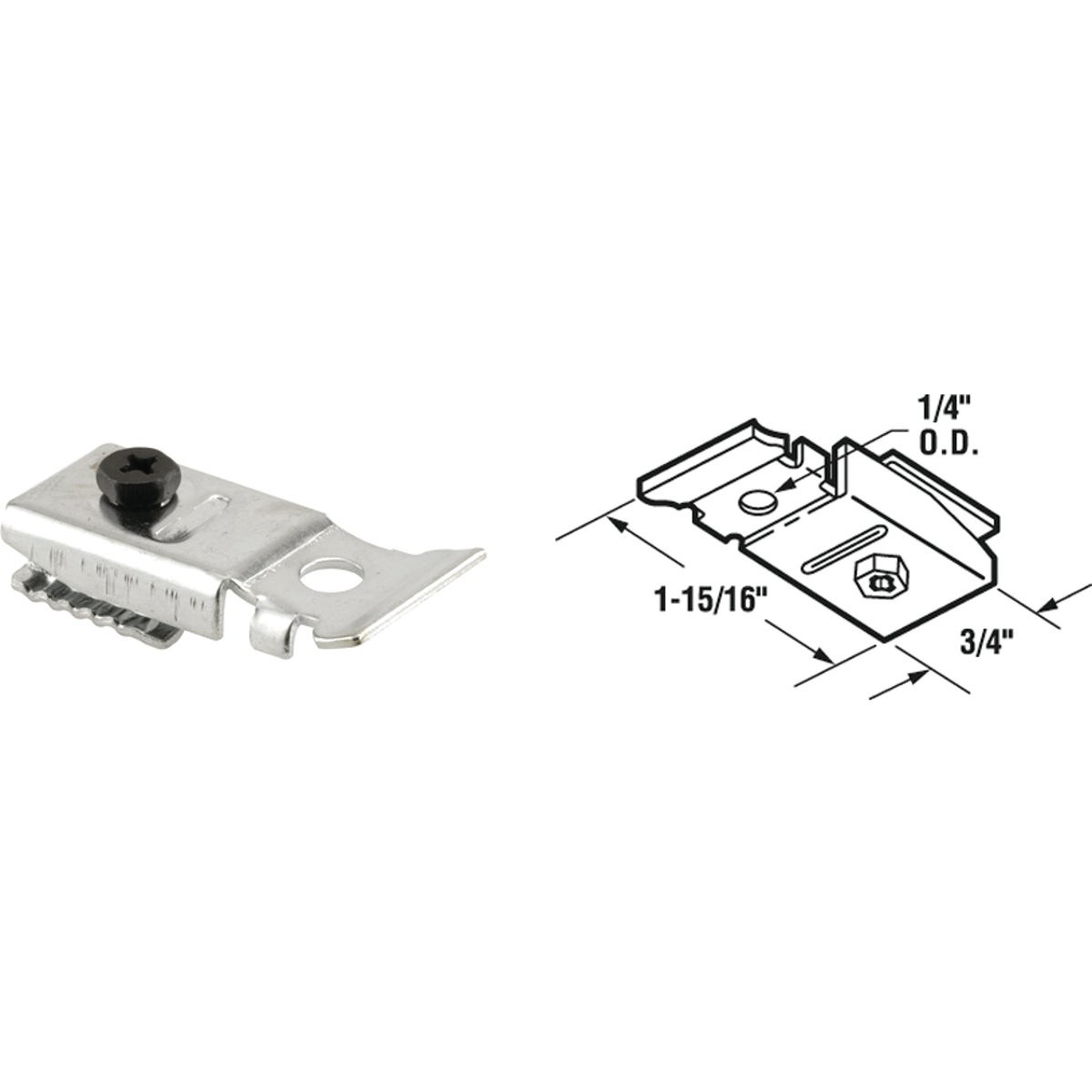 Prime-Line Steel Bi-Fold Door Top Pivot Bracket N 6606 Pack of 6 PRIME-LINE N