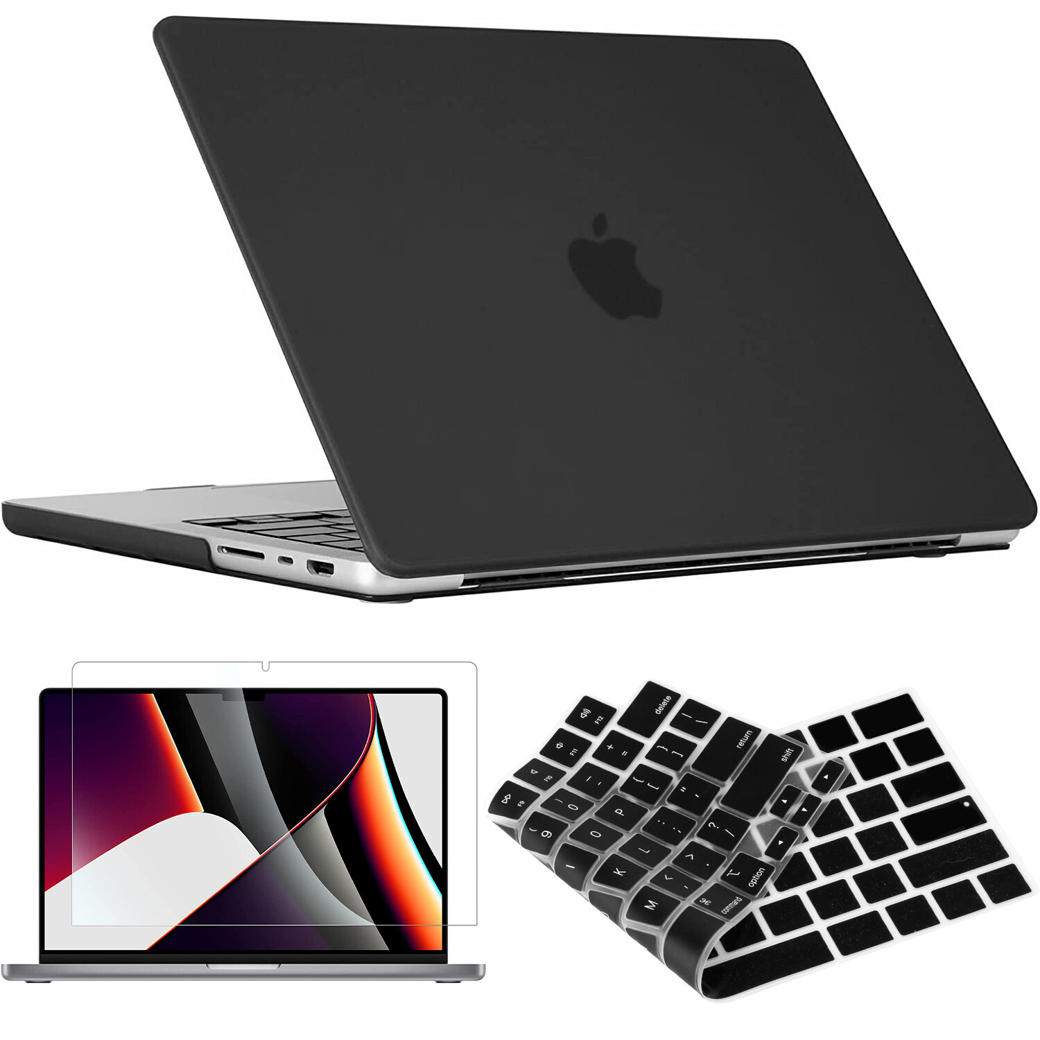 Top & Bottom Cover, Snap on/Clip On Case for Macbook Pro 13 14 16Inch M1 Pro Max