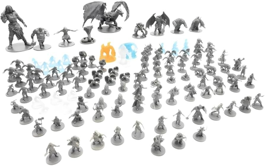 SALE! 131 D&D Dungeons and Dragons DND Miniatures Lot Fantasy RPG NIB Sealed NIS