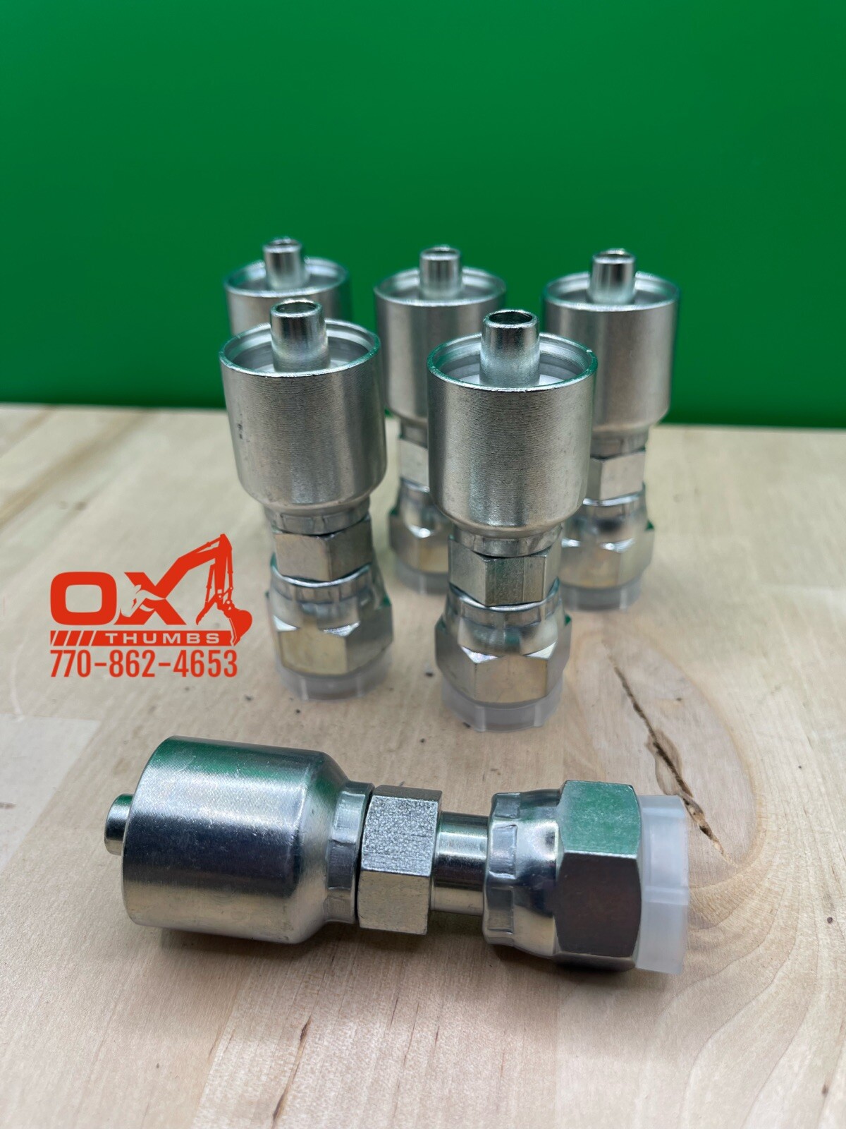 10 Pack Aftermarket Parker 43 Series 1JS43-8-6 1/2" ORFS Female To 3/8" Hose