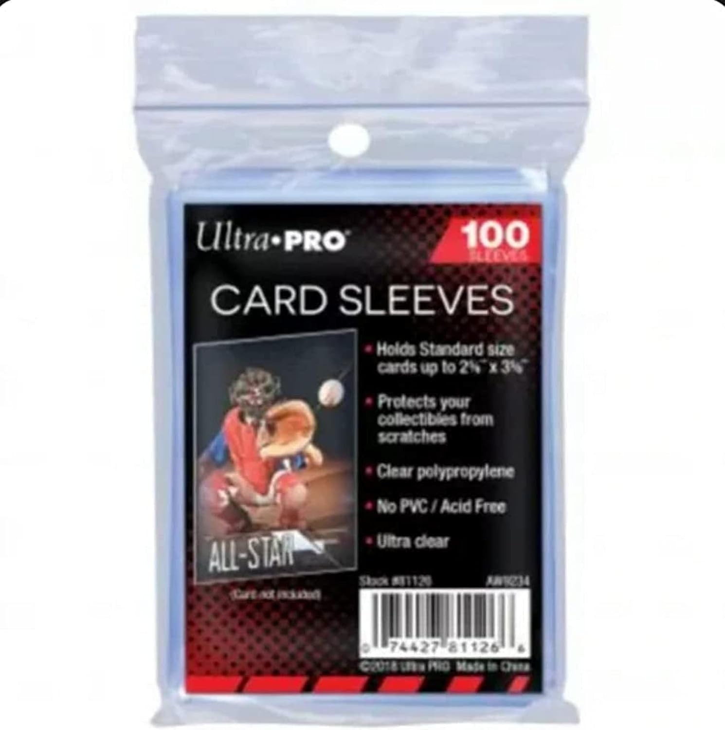 10 (Ten) Pack Lot of 100 Soft Sleeves / Penny Sleeve for 1 Pack, Clear