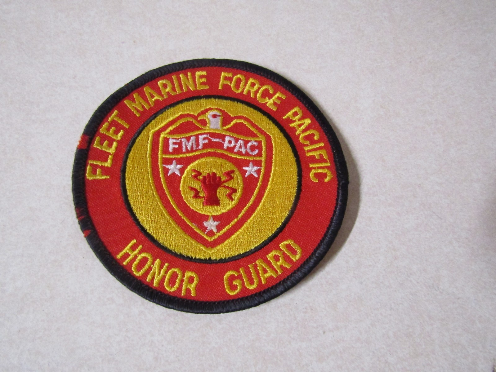 MILITARY PATCH UNITED STATES MARINE CORPS FLEET MARINE FORCE PACIFIC HONOR GUARD
