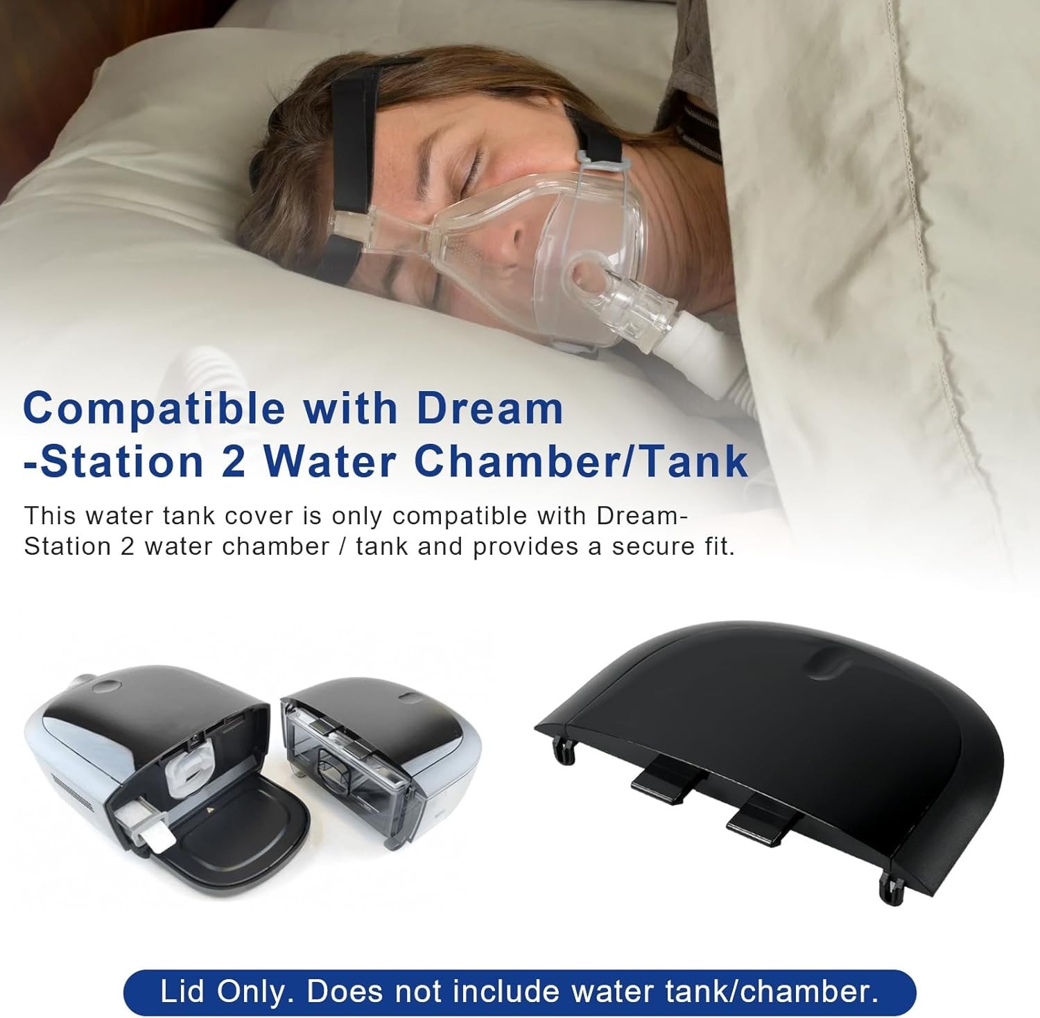 Durable Replacement Lid for Dream-Station 2 Humidifier - Easy Clean & Secure Fit