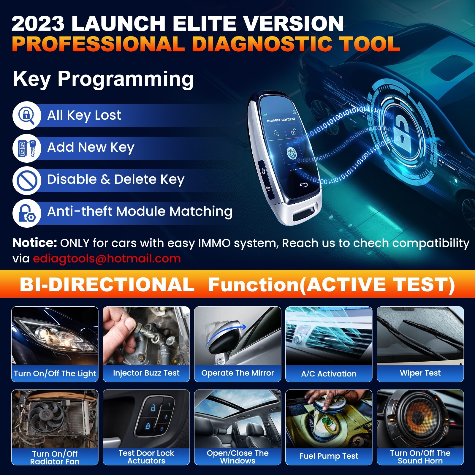 LAUNCH X431 Creader Elite V2.0 for Benz Bidirectional Diagnostic Tool Scanner