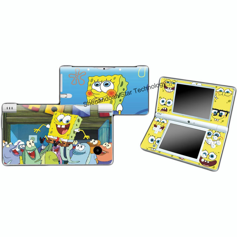 186 Sponge Bob Vinyl Decal Sticker Case Cover For Nintendo DSI NDSi Skins