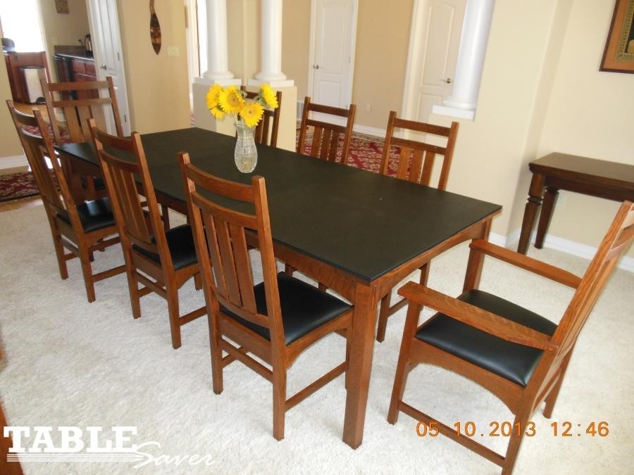 BONE WHITE SOLID NEW CUSTOM DINING TABLE PADS KITCHEN MAGNET PROTECT COVER TOP
