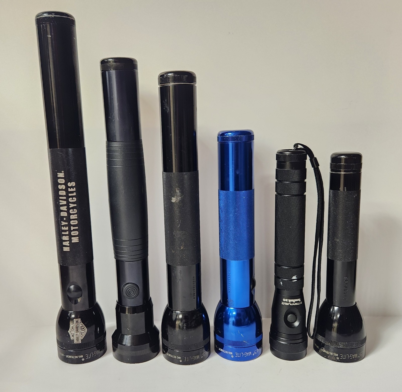 Set of 4 Mag-Lite Aluminum Flashlights & 2 Off Brand – All Work