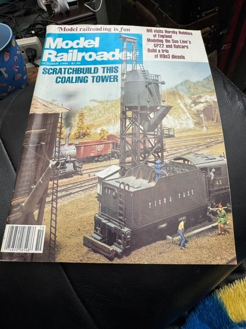 Model Railroader Magazine October 1980 Scratchbuild This Coaling Tower