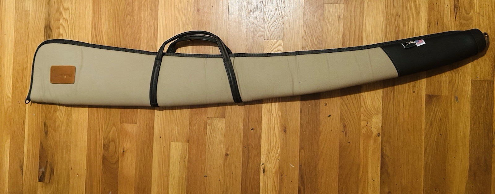 Browning Canvas Vintage Soft Shotgun Case 53” Brown Corduroy Lined USA