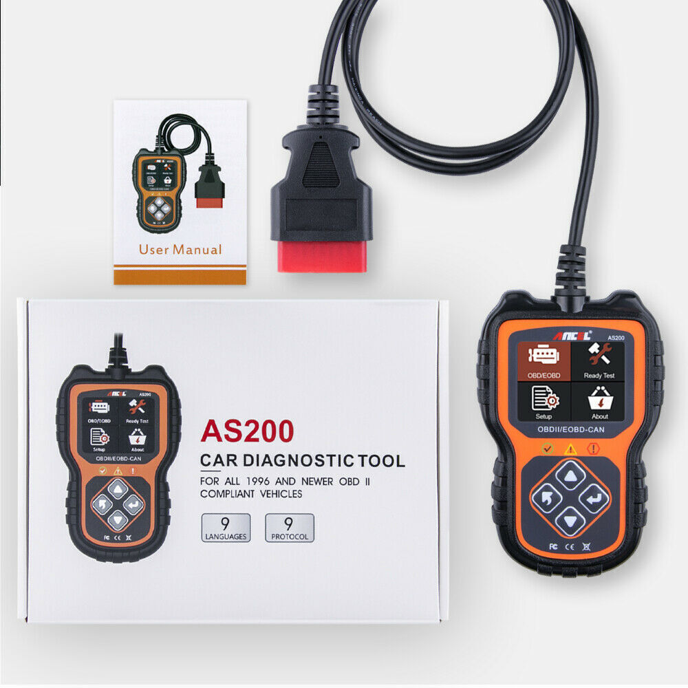 ANCEL AS200 OBD2 Scan Tool Automotive Scanner Car Engine Code Reader SMOG Test