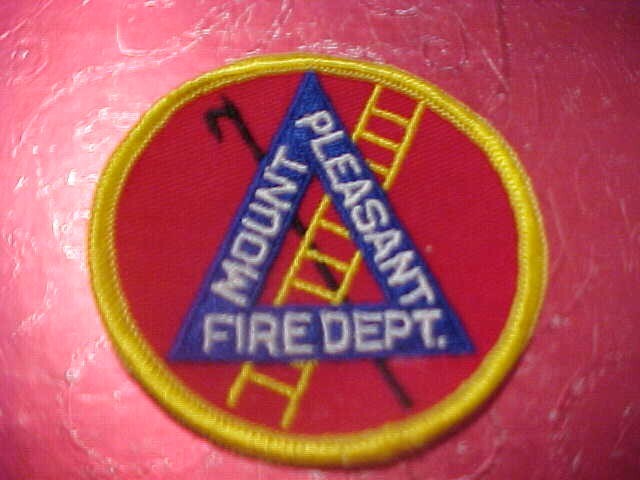 MOUNT PLEASANT WISCONSIN FIRE DEPARTMENT PATCH SHOULDER SIZE UNUSED 3 INCH