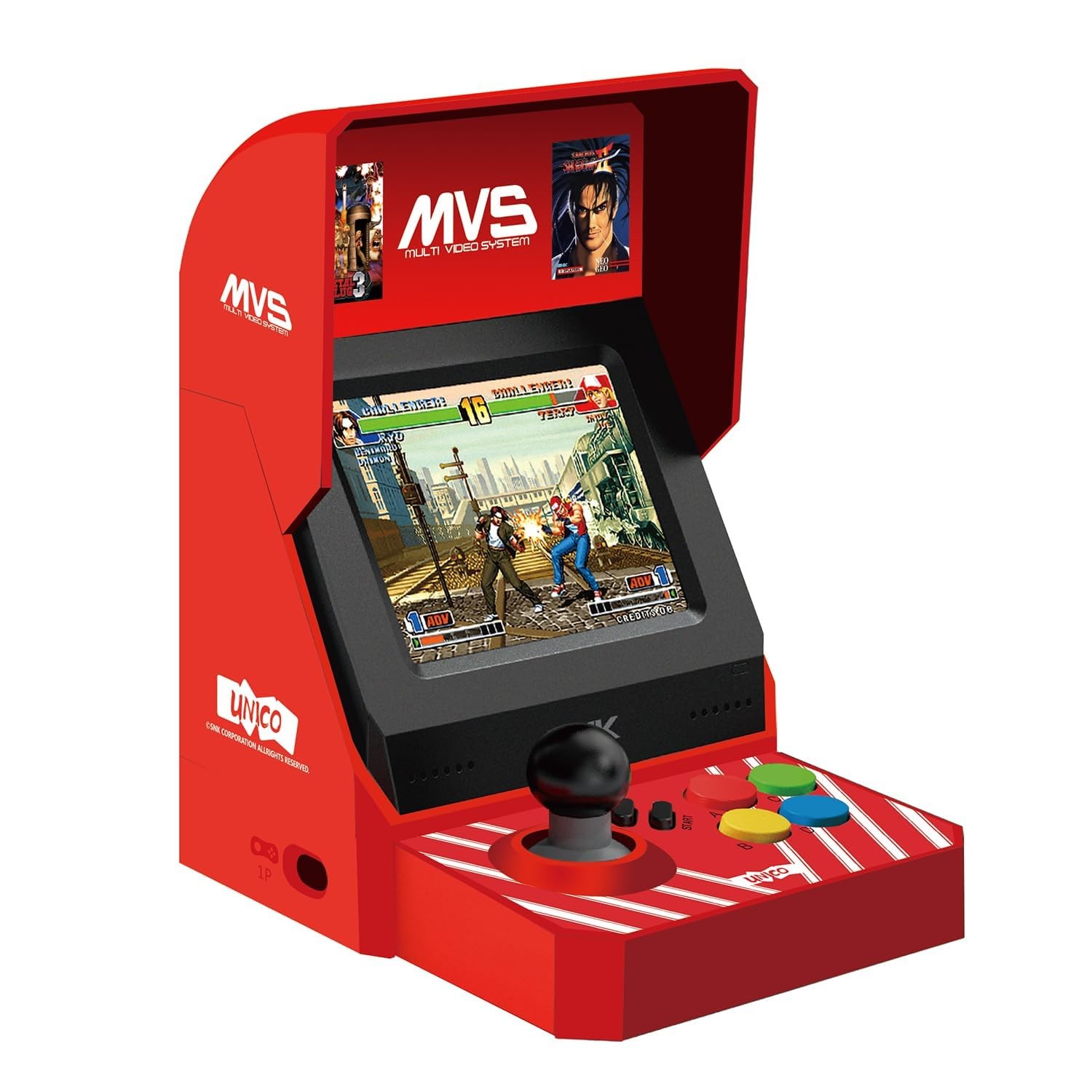MVS Mini Home Arcade with 45 SNK Games King of Fighters, Metal Slug and more