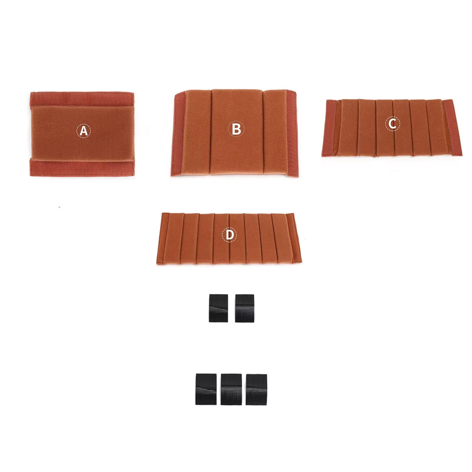 4PCS Camera Bag Case Insert Partition Divider Protection Pad Accessories