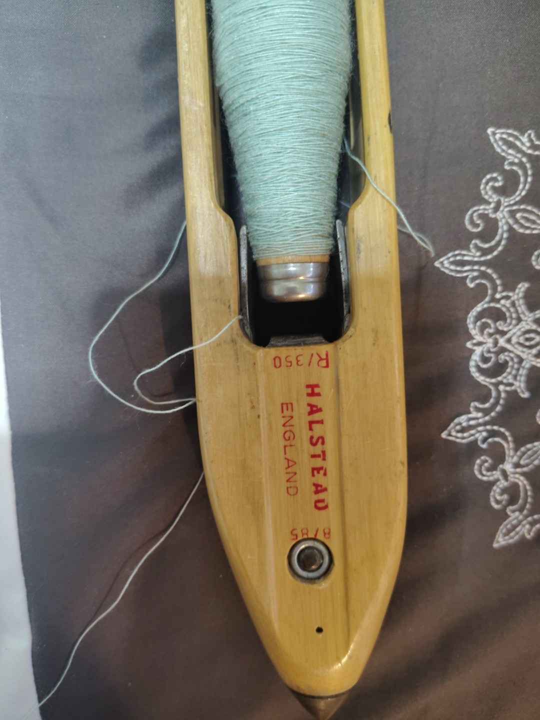 “RARE” Antique Halstead Weaving Loom Shuttle