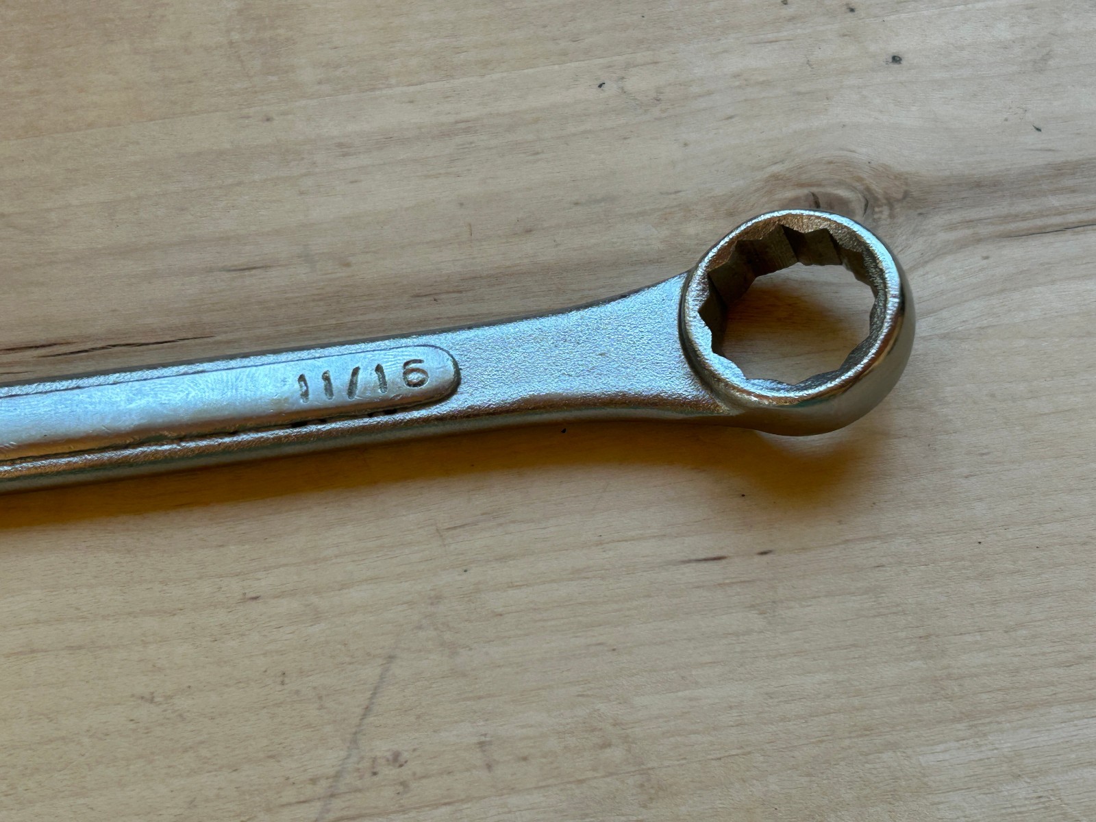 Vintage Combination Wrench 11/16 - No 14 - Drop Forged - Made in India