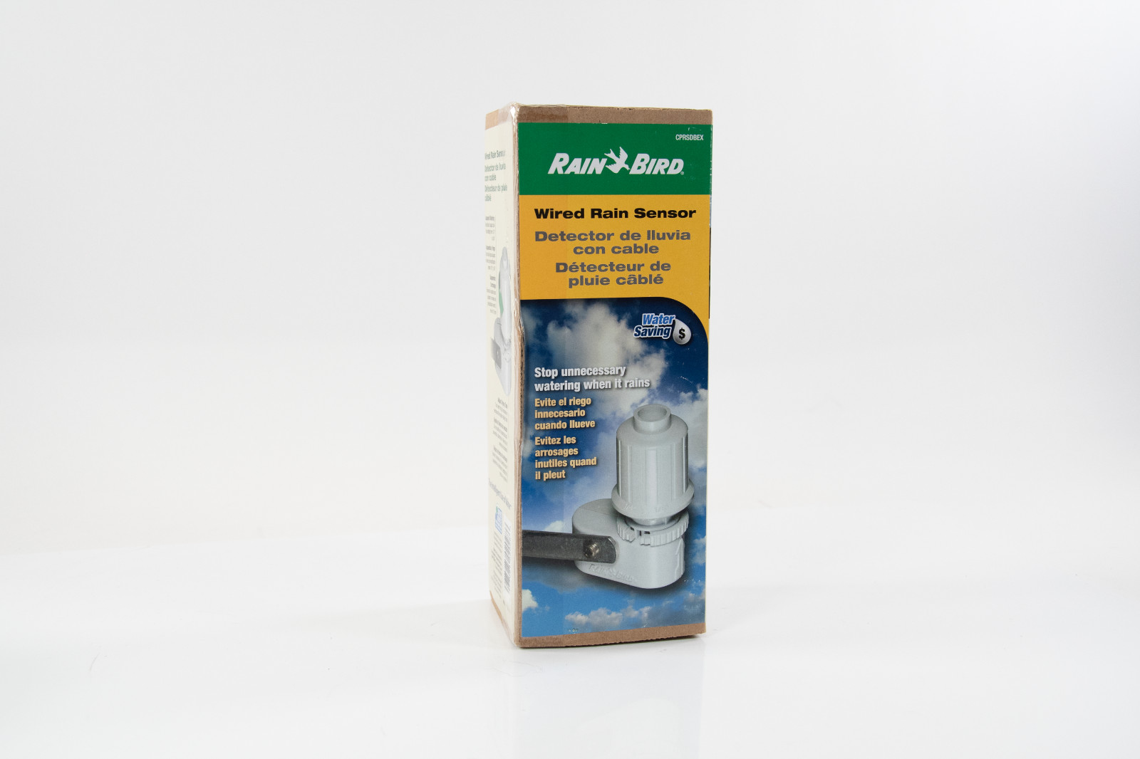 Rain Bird Wired Rain Sensor CPRSDBEX - 25ft UV Resistant Wiring Mounting Bracket